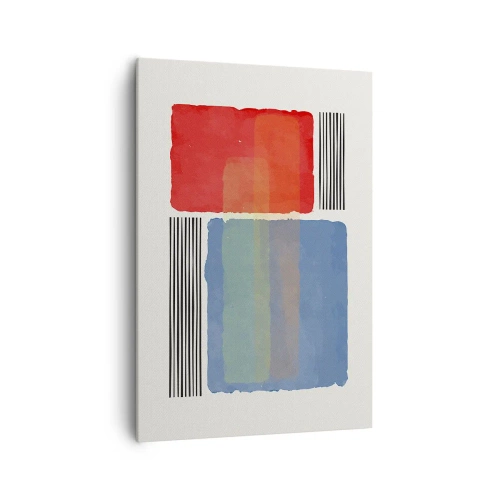 Canvastavla - Bild på duk - Geometrins anda - 70x100 cm