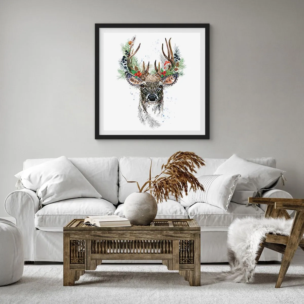 Affisch i svart ram - I högtidskläder - 60x60 cm