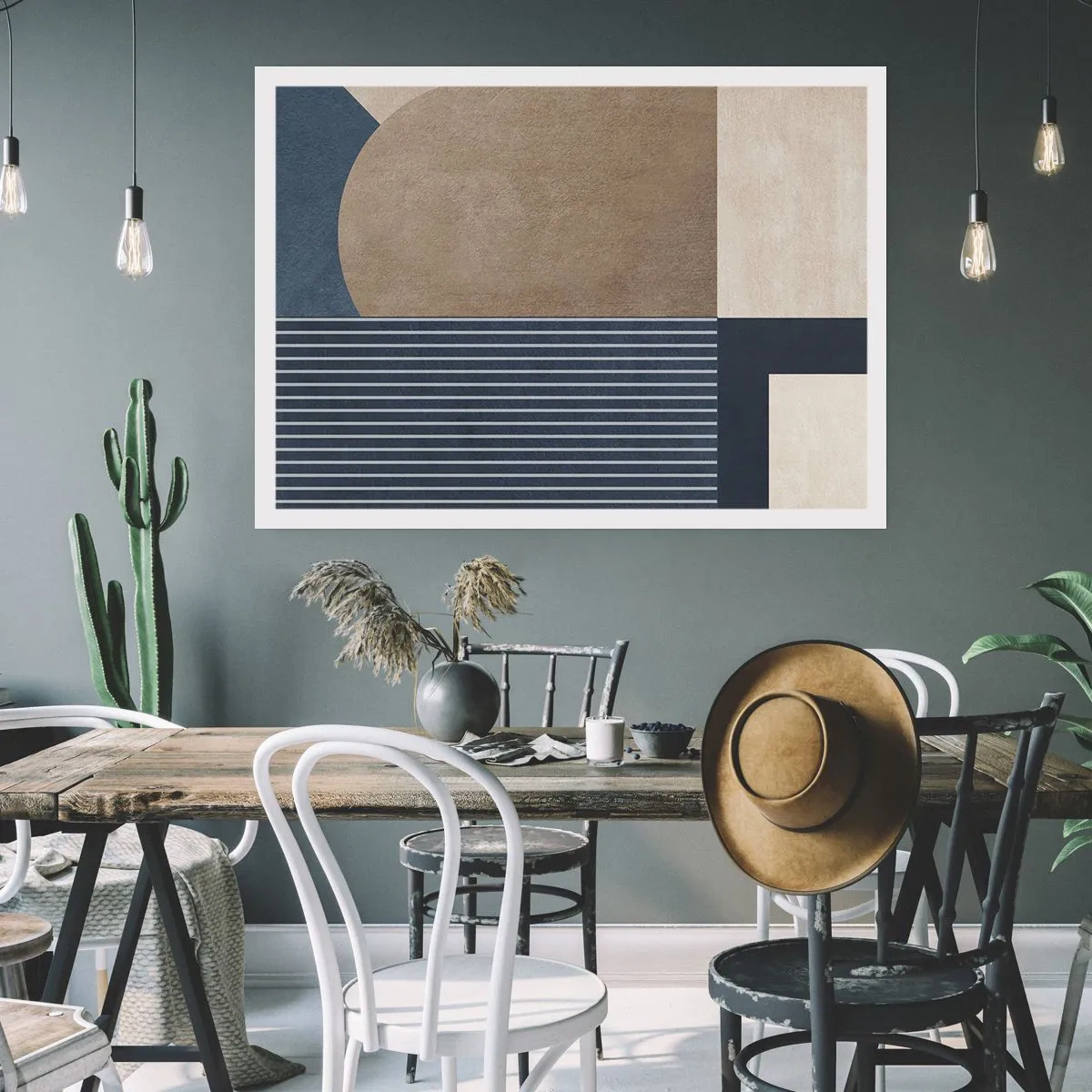 Affisch - Komposition av enkelhet och rundhet - 100x70 cm