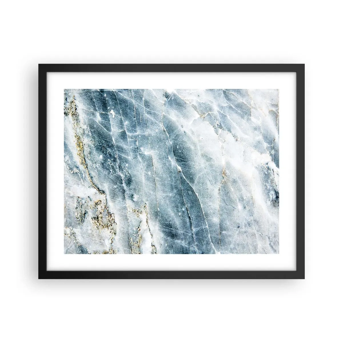 Affisch i svart ram - Isvärld - 50x40 cm