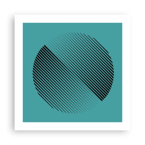 Affisch - Cirkeln - en geometrisk variation - 50x50 cm