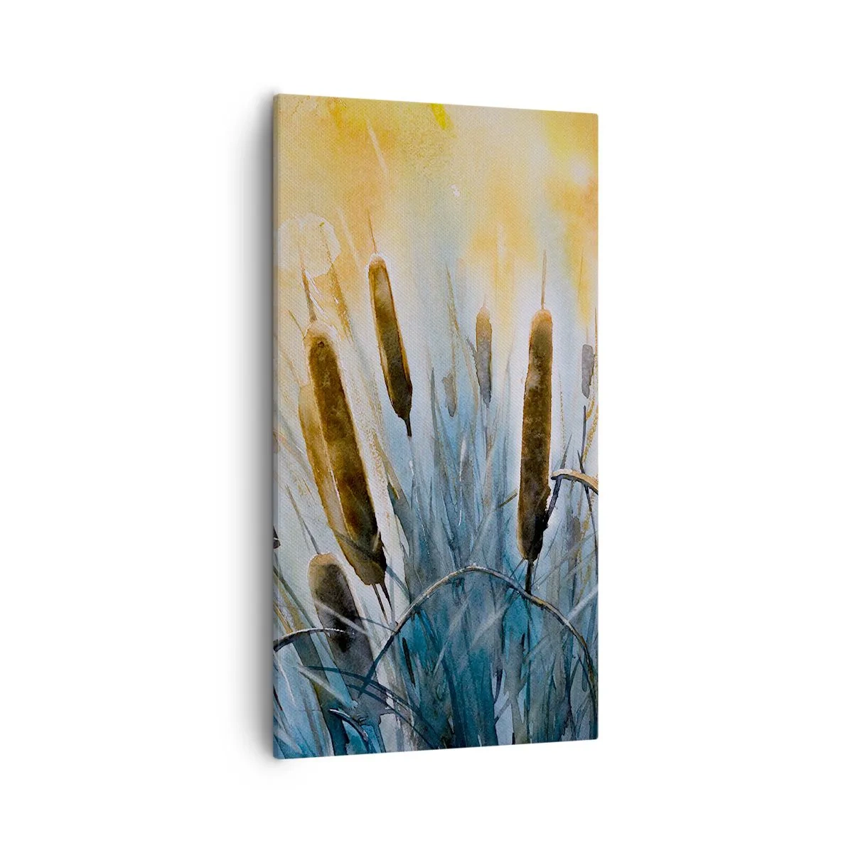 Canvastavla - Bild på duk - Vattnets kyla, solens hetta - 55x100 cm