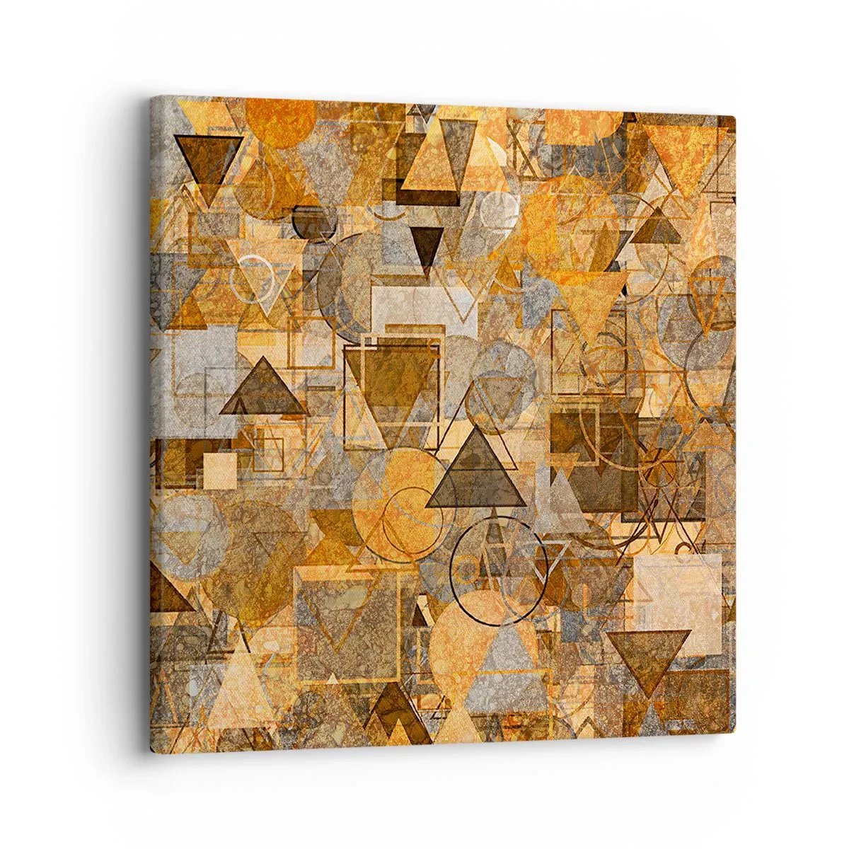 Canvastavla - Bild på duk - Värld infattad i form - 30x30 cm
