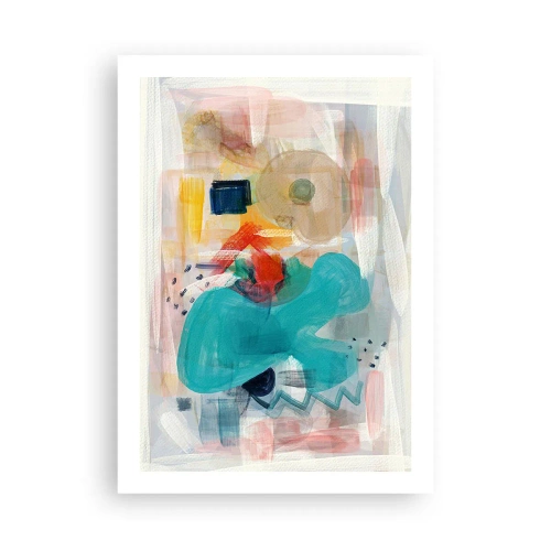 Affisch - Ett färgglatt spel - 50x70 cm