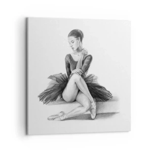 Canvastavla - Bild på duk - Förtrollad av dansen - 50x50 cm