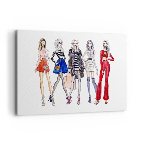 Canvastavla - Bild på duk - Every week Fashion Week - 100x70 cm