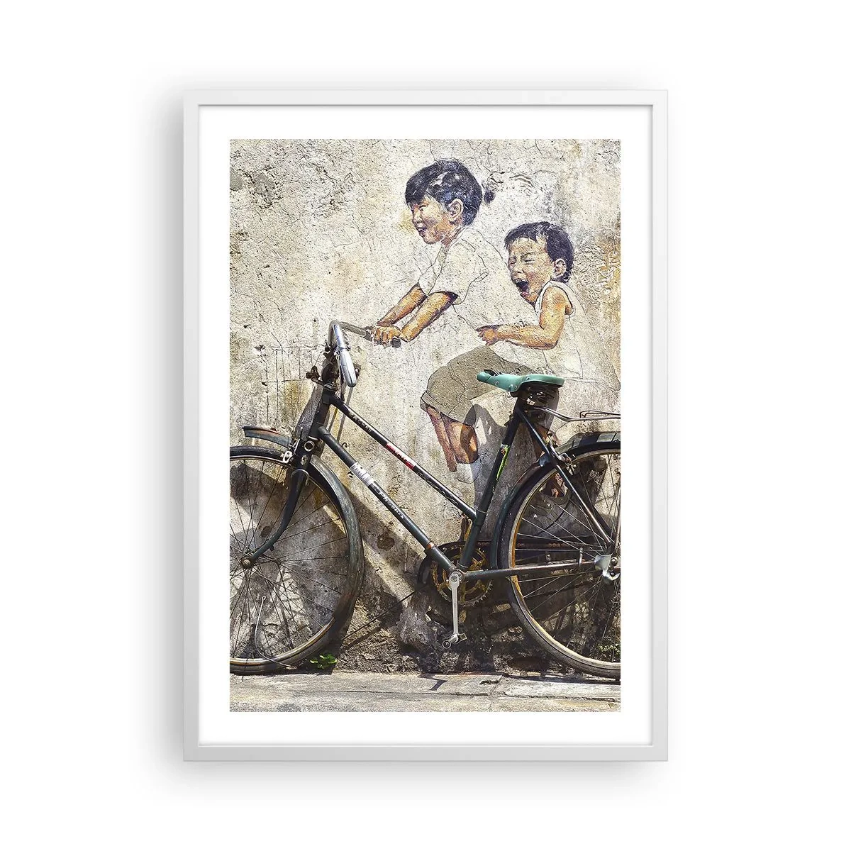 Affisch i vit ram - Sant eller falskt? - 50x70 cm