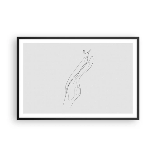 Affisch i svart ram - Bara en utfästelse - 91x61 cm