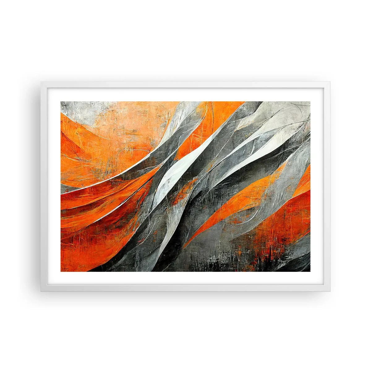 Affisch i vit ram - Värme och kyla - 70x50 cm