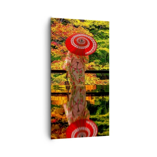 Canvastavla - Bild på duk - I naturens tempel - 65x120 cm