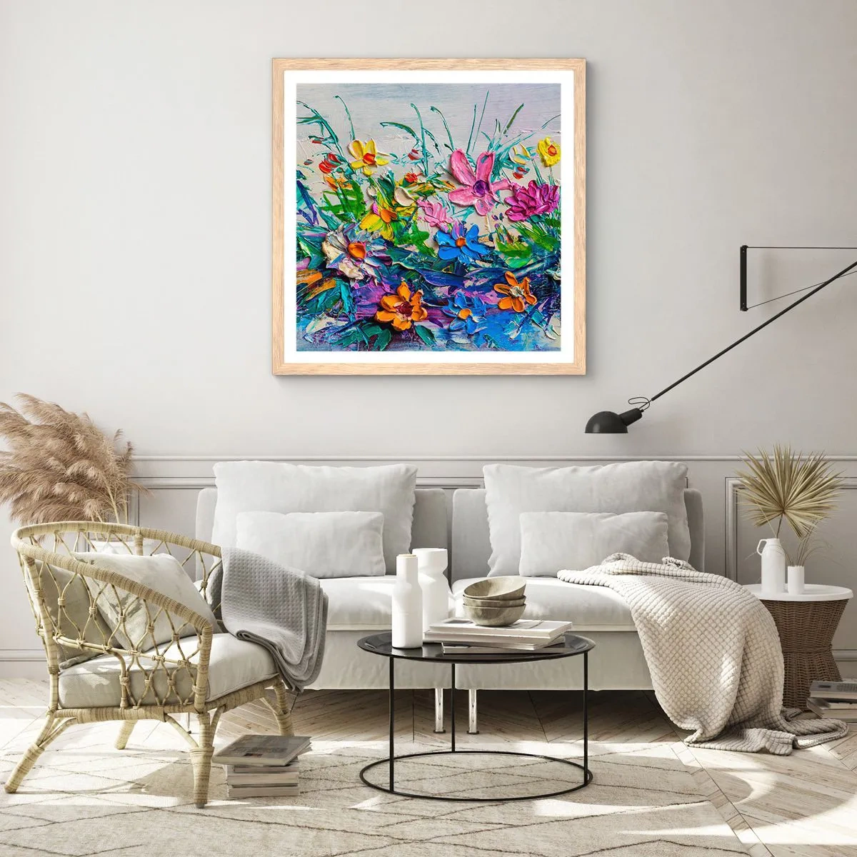 Affisch i ram av ljusek - Icke stilleben - 40x40 cm