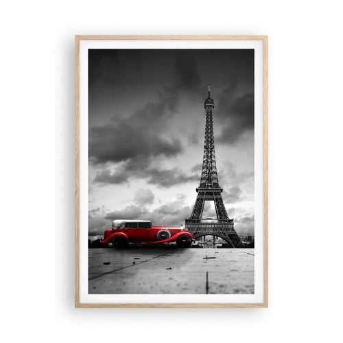 Affisch i ram av ljusek - Inte så länge sedan i Paris - 70x100 cm