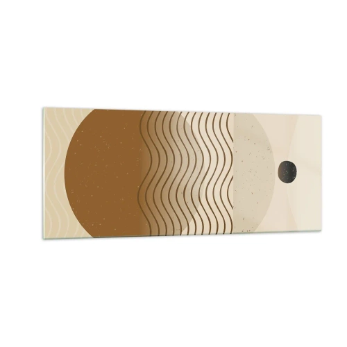 Glastavla - Bild på glas - Om geometriska figurers ursprung - 100x40 cm
