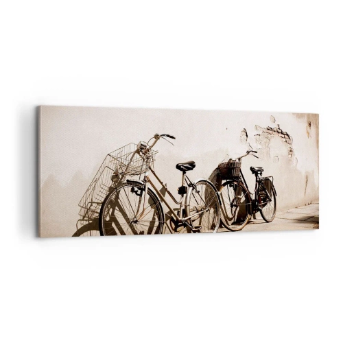 Canvastavla - Bild på duk - Oförglömlig charm av det förflutna - 100x40 cm