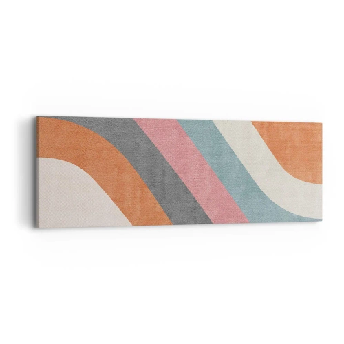 Canvastavla - Bild på duk - Diagonal komposition - rörelse - 90x30 cm