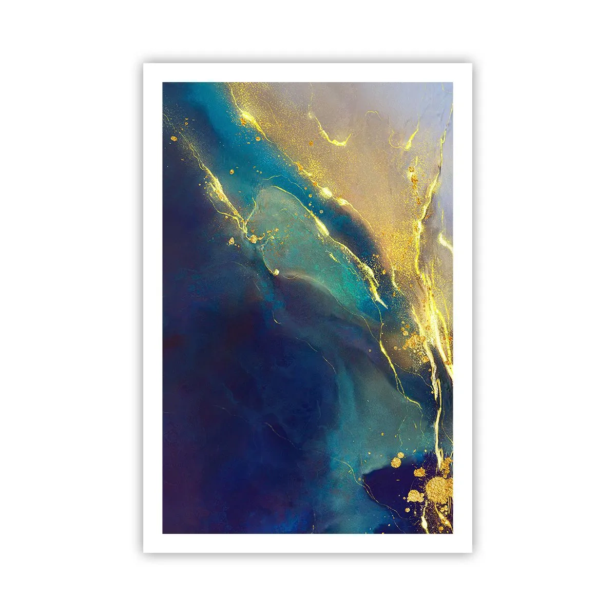 Affisch - Utspillt guld - 61x91 cm