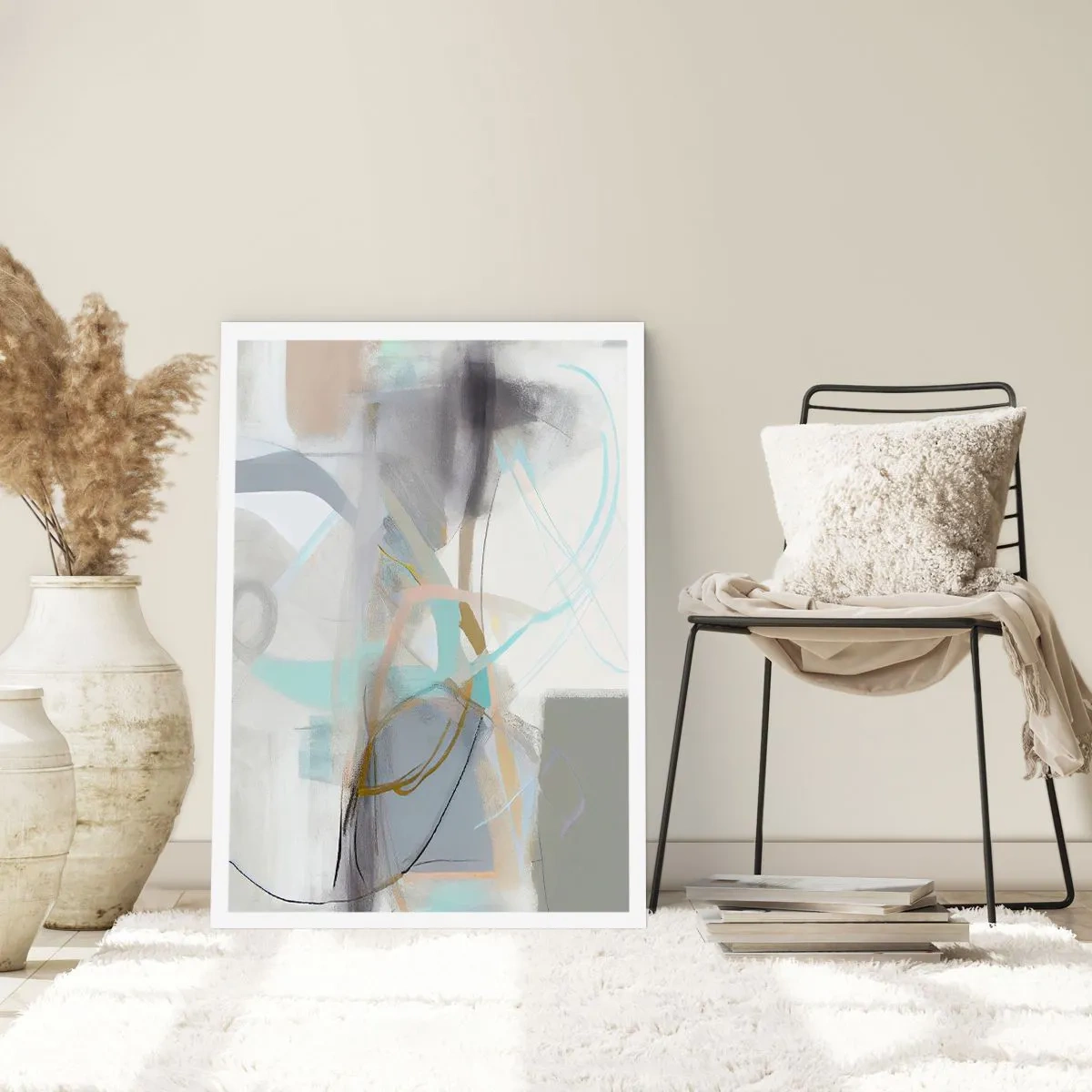 Affisch - Dimmig abstraktion - 50x70 cm