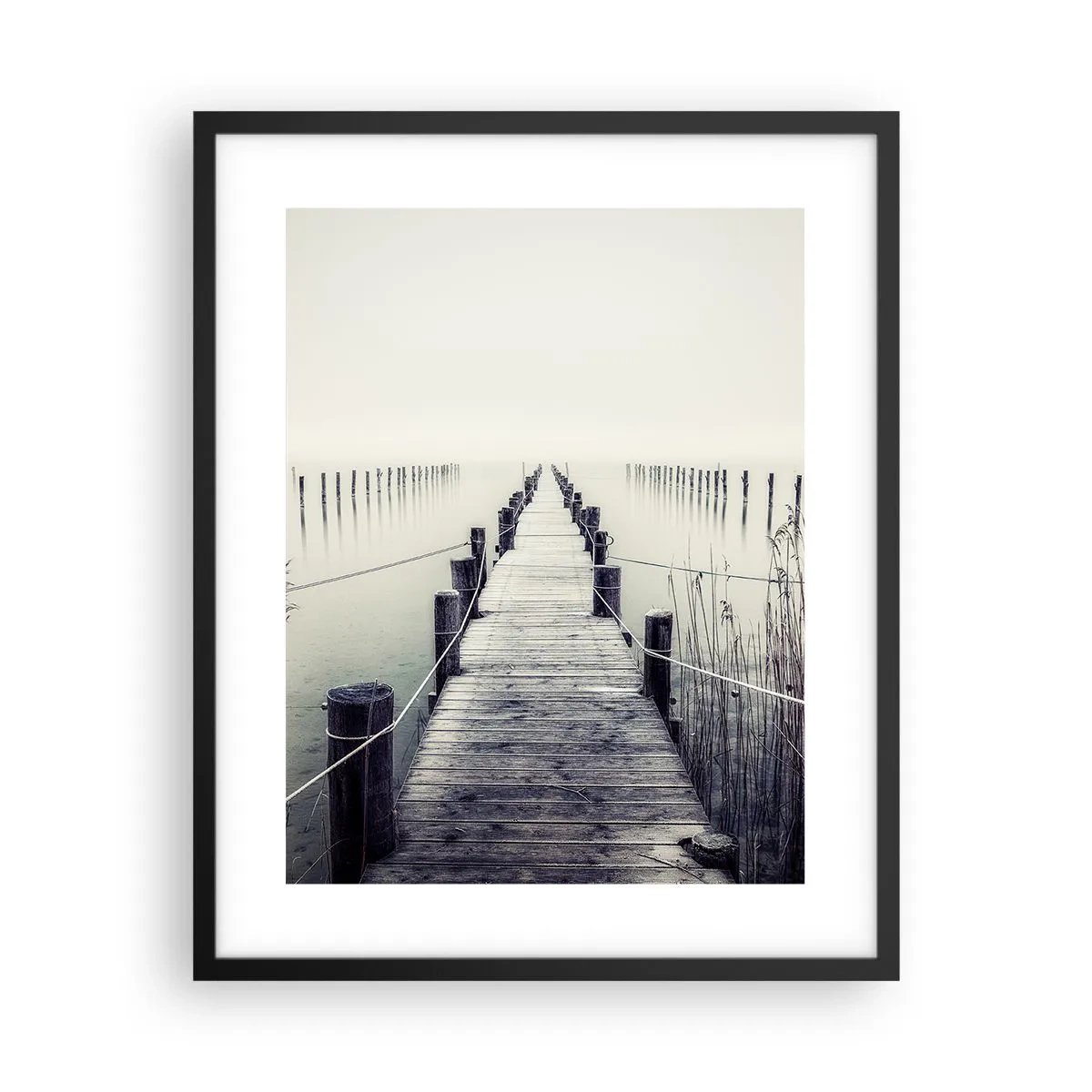 Affisch i svart ram - Fördjupa dig i frid - 40x50 cm