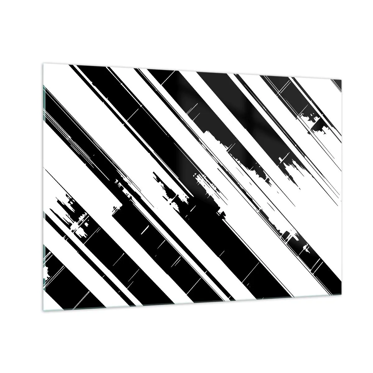 Glastavla - Bild på glas - Intensiv och dynamisk komposition - 100x70 cm