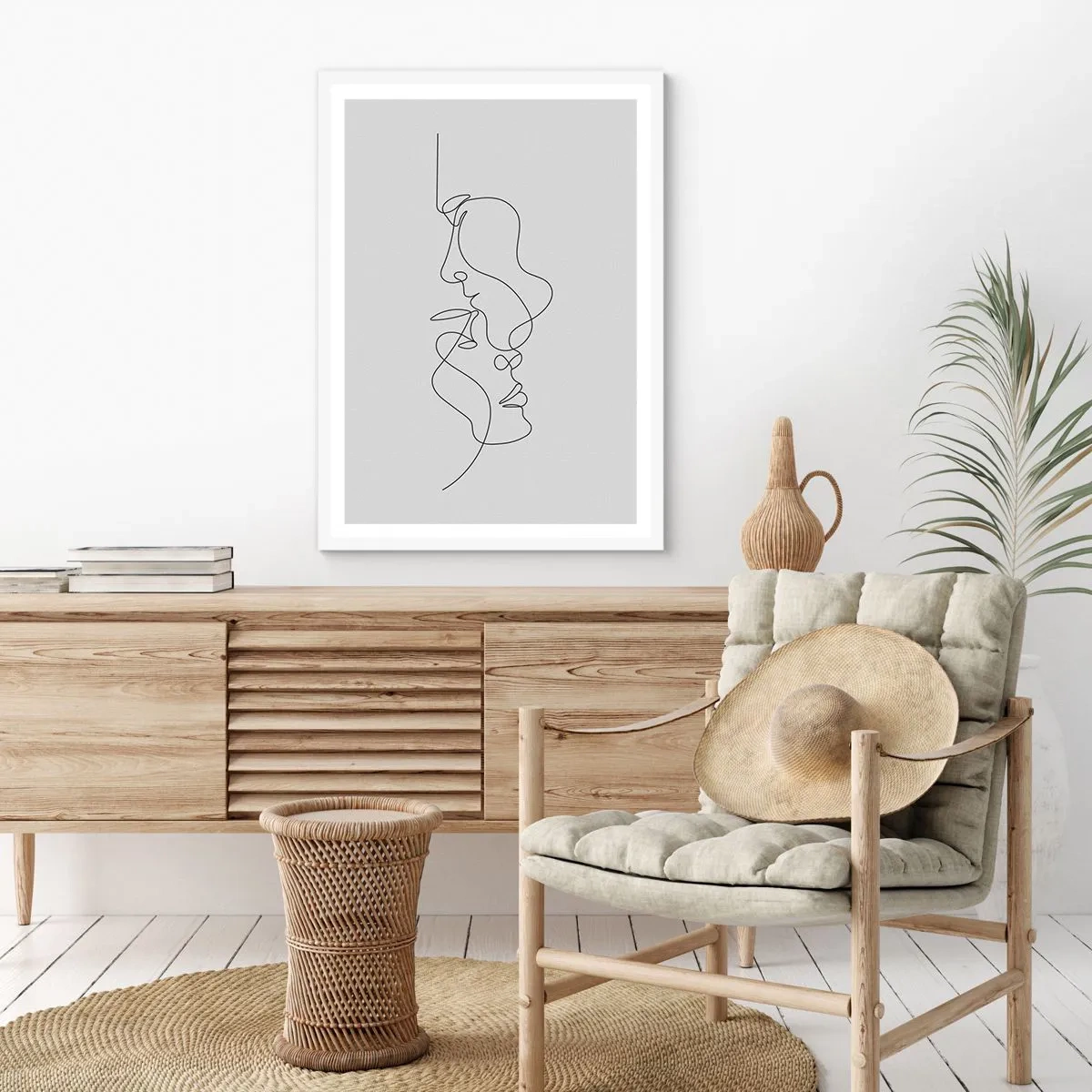 Affisch i vit ram - Sentimentala lustens glöd - 61x91 cm