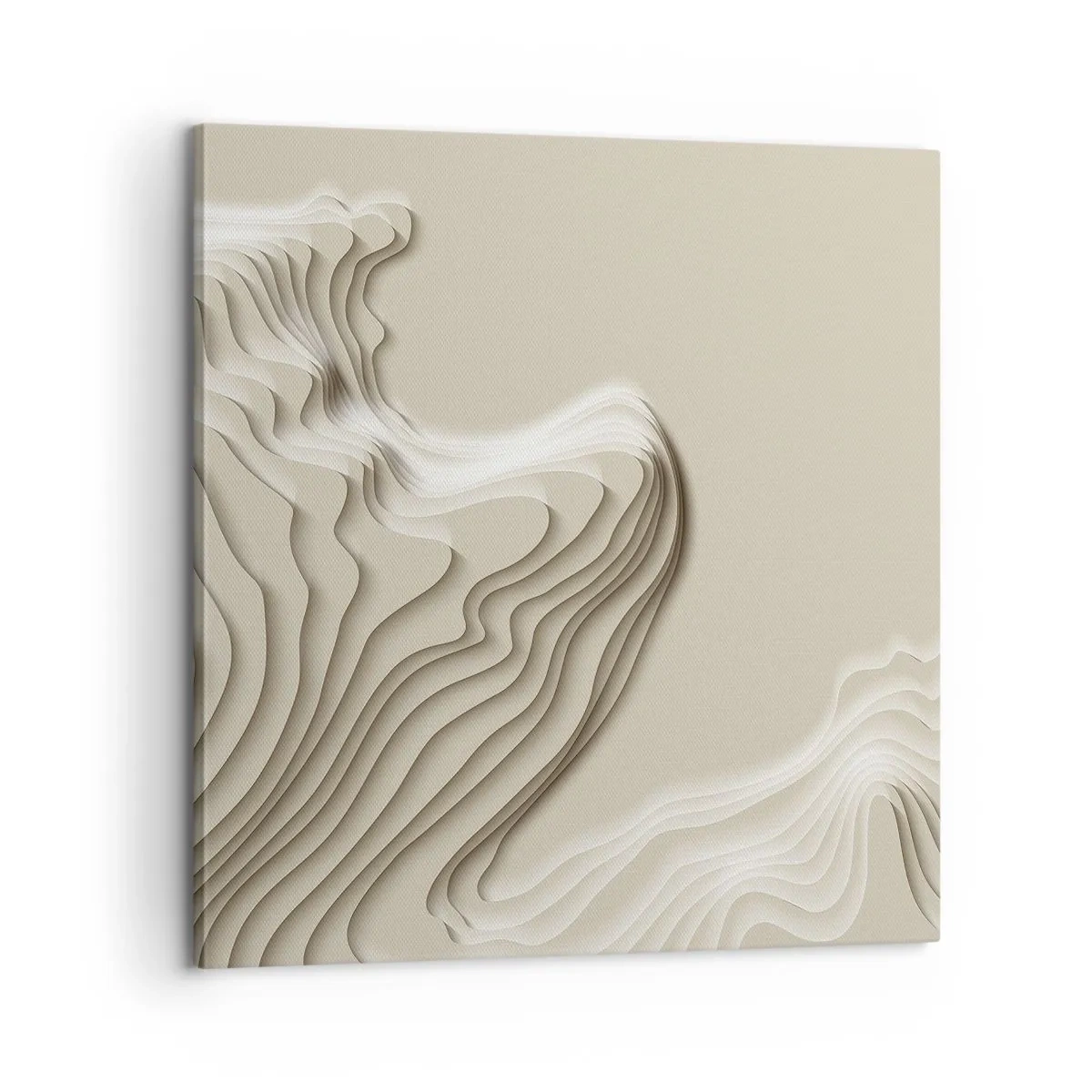 Canvastavla - Bild på duk - Konstens topografi - 60x60 cm