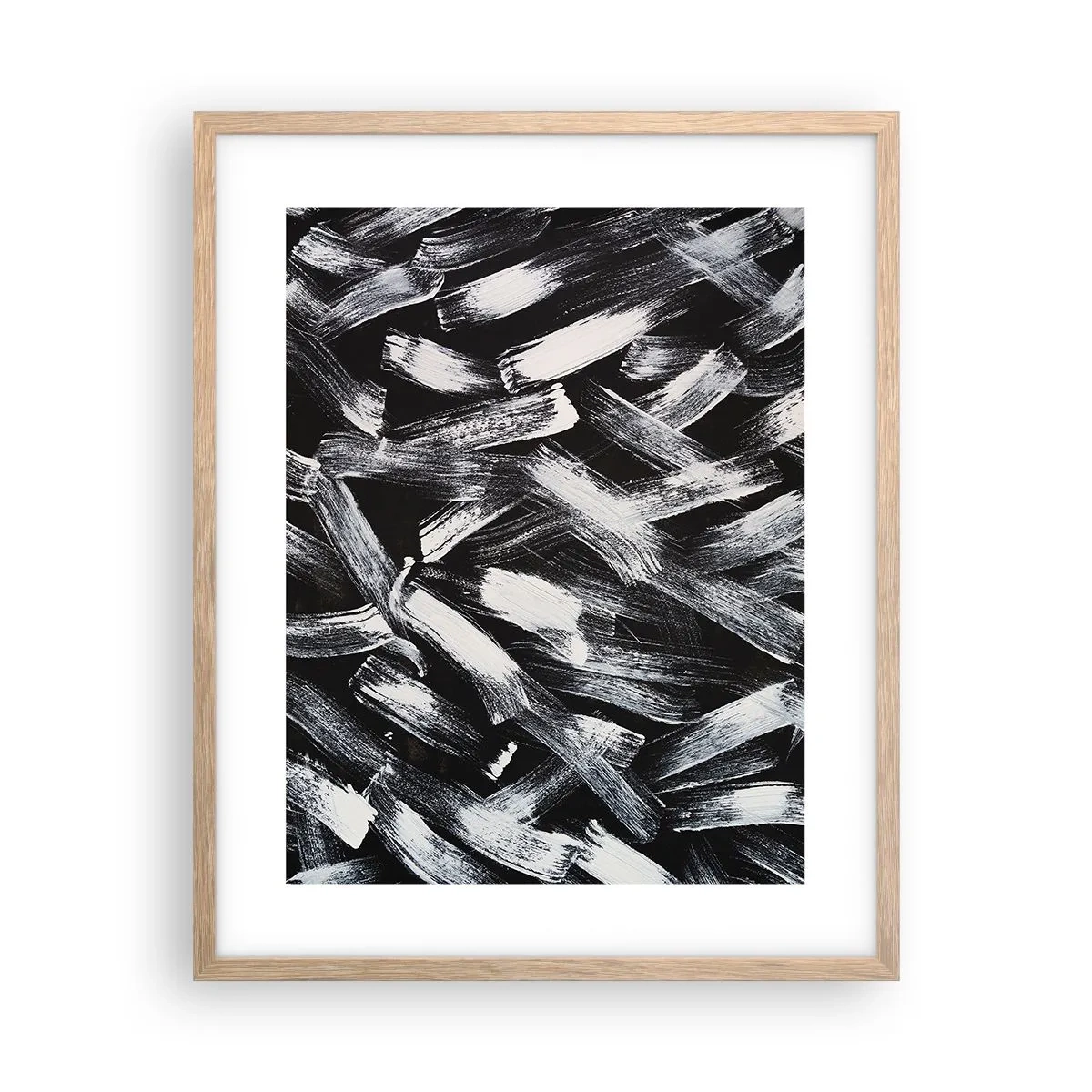 Affisch i ram av ljusek - Abstraktion i industriell anda - 40x50 cm