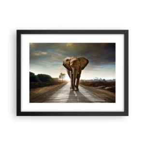 Affisch i svart ram - Inte alls i en porslinsbutik - 40x30 cm