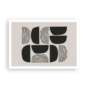 Affisch - Arrangemang med halvor - 100x70 cm