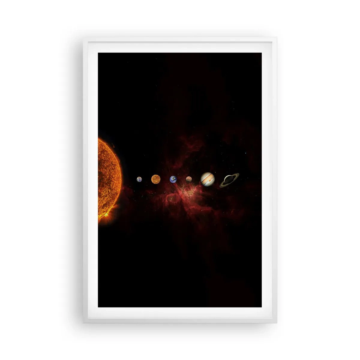 Affisch i vit ram - Vårt grannskap - 61x91 cm