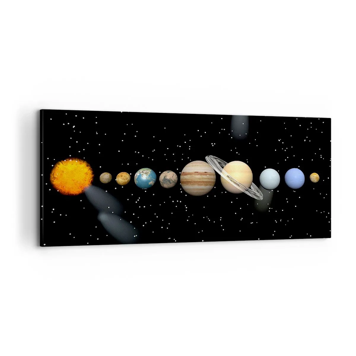 Canvastavla - Bild på duk - Och planeterna blir galna... - 100x40 cm