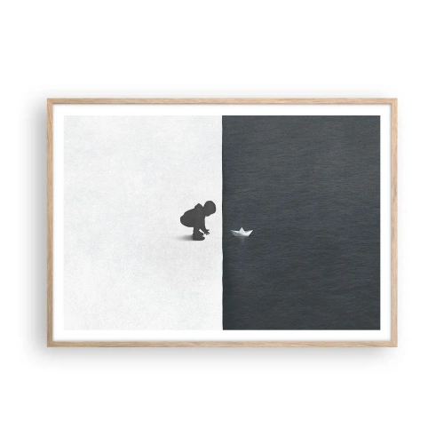 Affisch i ram av ljusek - En stor expedition - 100x70 cm