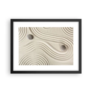 Affisch i svart ram - Värmens beröring - 40x30 cm