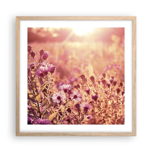 Affisch i ram av ljusek - Innan sommaren går bort - 50x50 cm