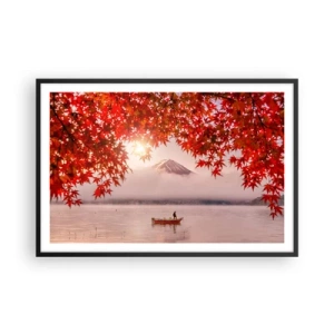 Affisch i svart ram - I japansk stämning - 91x61 cm