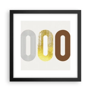Affisch i svart ram - Ooo! - 30x30 cm