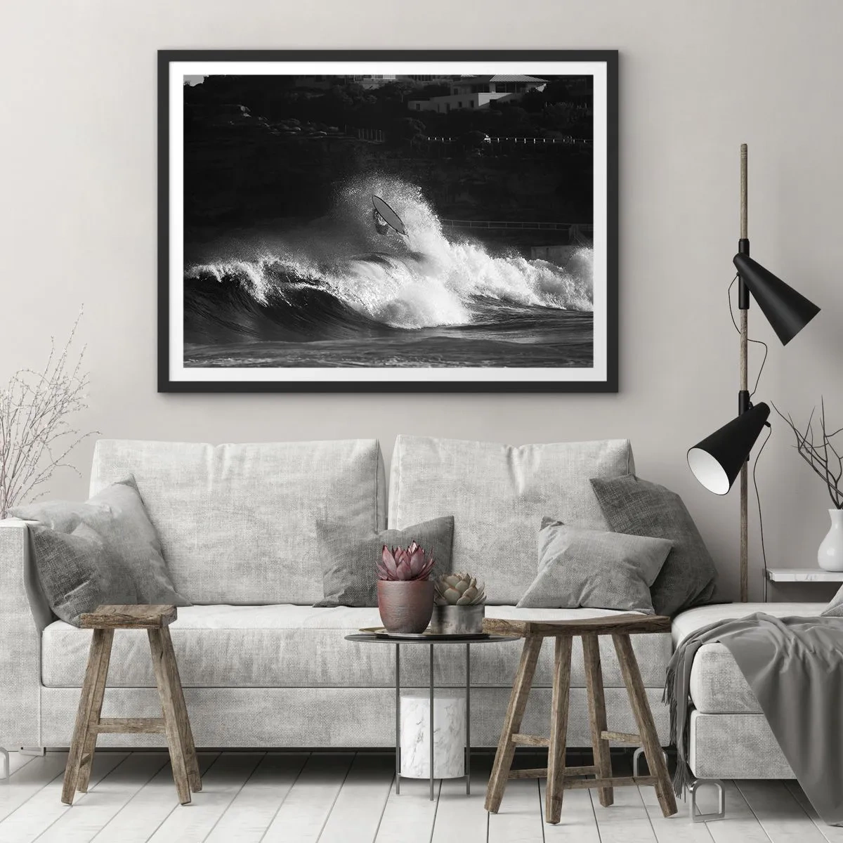 Affisch i svart ram - Utmaning accepterad! - 40x30 cm