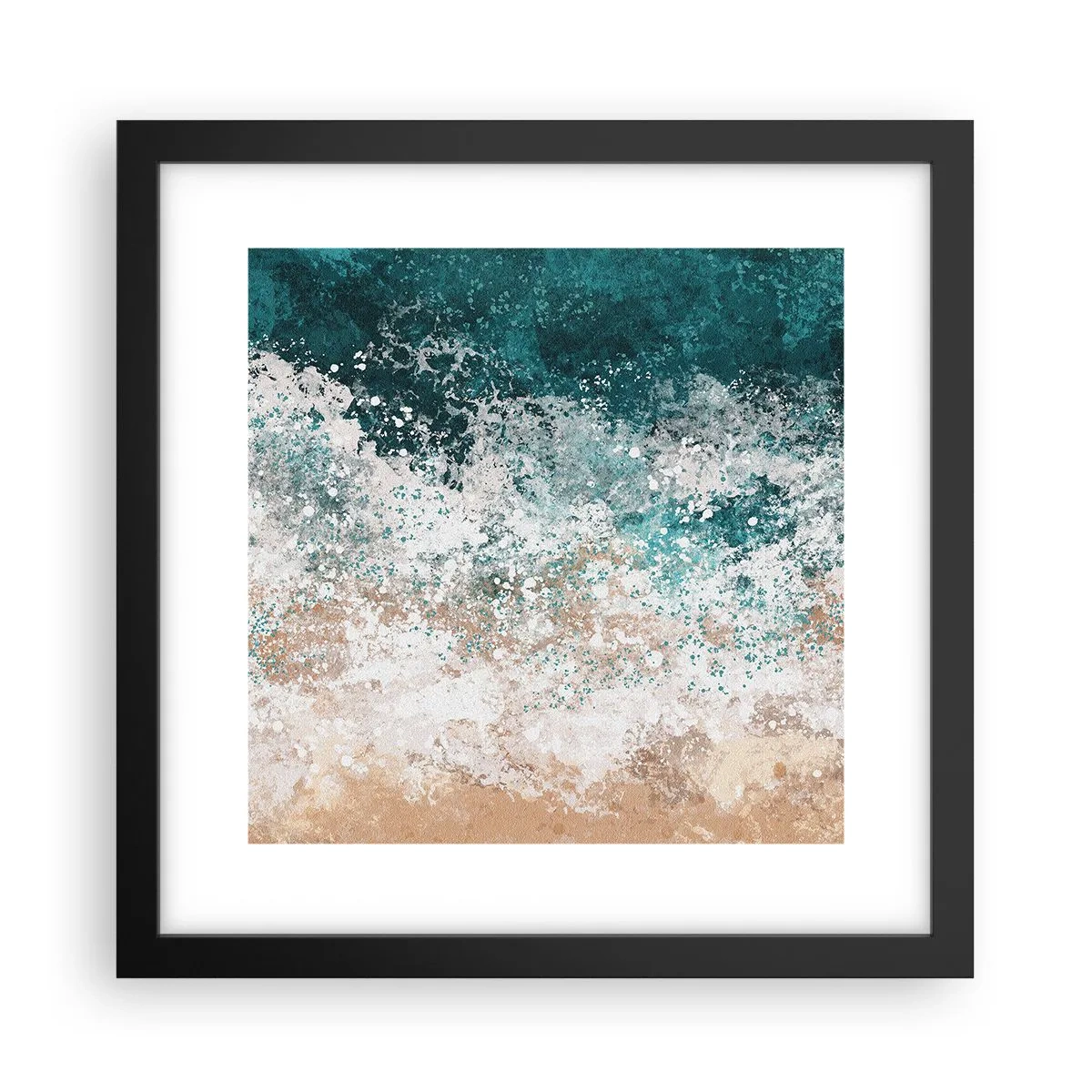 Affisch i svart ram - Berättelser från havet - 30x30 cm