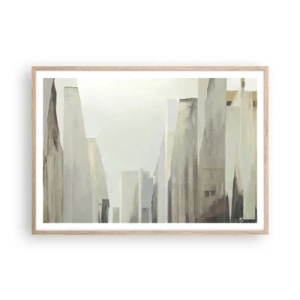 Affisch i ram av ljusek - En dröm om staden - 100x70 cm