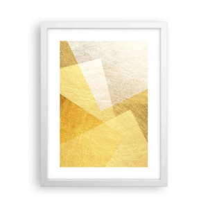 Affisch i vit ram - Geometriskt väder - 30x40 cm