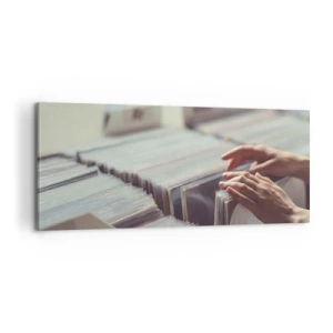 Canvastavla - Bild på duk - I jakten efter känslor - 100x40 cm