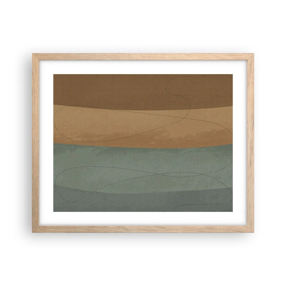 Affisch i ram av ljusek - Horisontell komposition - 50x40 cm