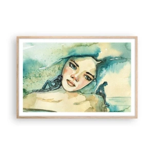 Affisch i ram av ljusek - Am I blue? - 91x61 cm