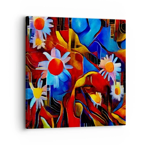 Canvastavla - Bild på duk - Livets färger - 30x30 cm