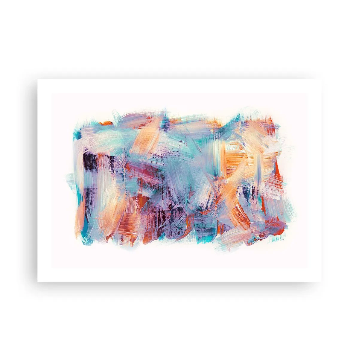 Affisch - Färgglad röra - 70x50 cm