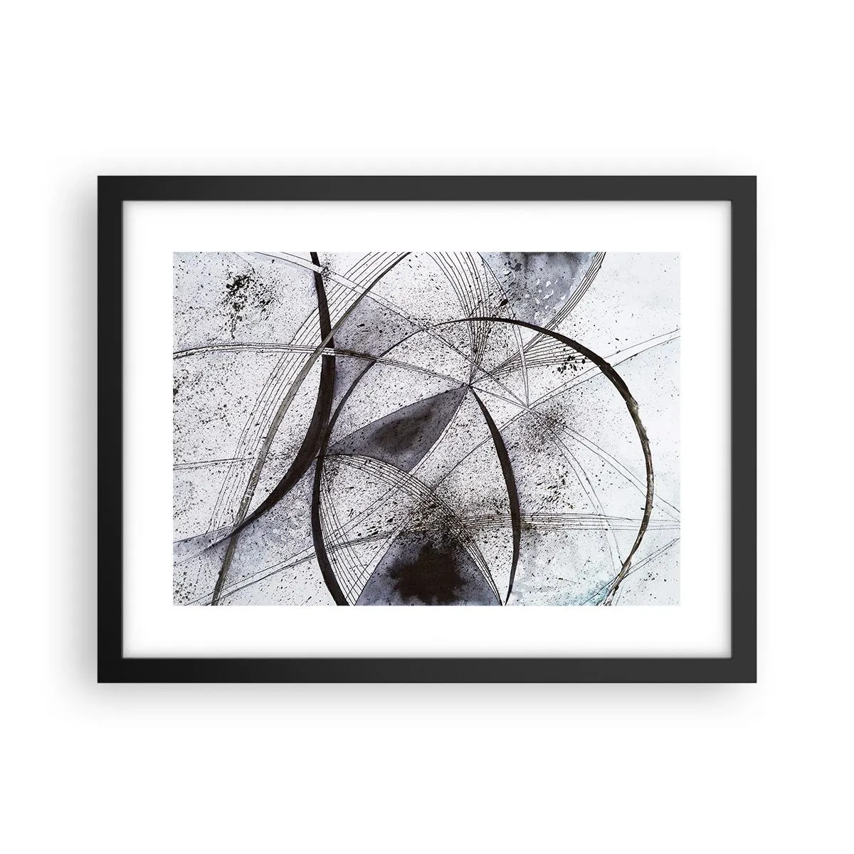 Affisch i svart ram - Futuristisk fantasi - 40x30 cm