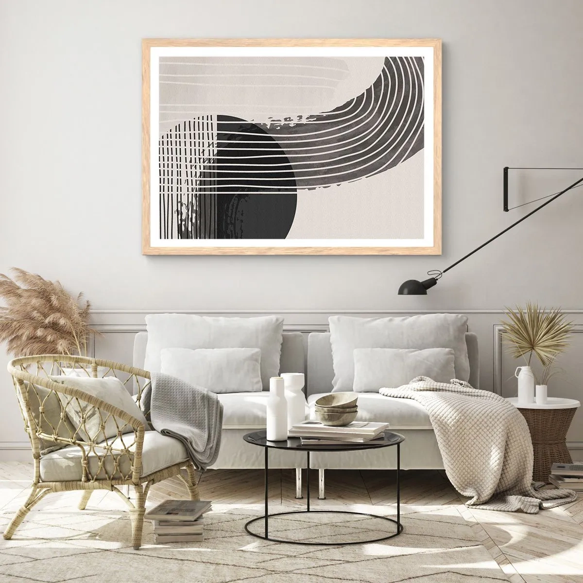 Affisch i ram av ljusek - Dit och tillbaka - 70x50 cm