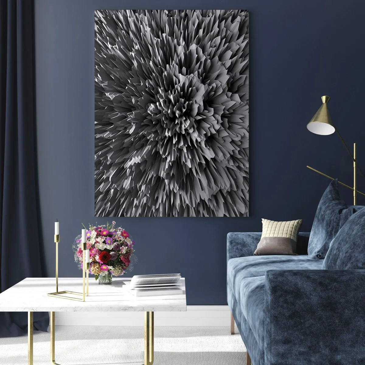Glastavla - Bild på glas - Det kan inte bli vassare än så här - 50x70 cm