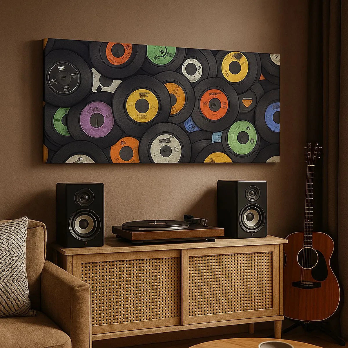 Canvastavla - Bild på duk - Klassikens färger - 100x40 cm