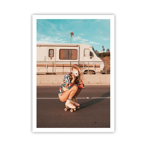 Affisch - Ett leende, tack! - 70x100 cm