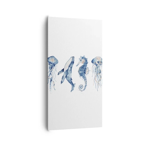 Canvastavla - Bild på duk - Havets under - 65x120 cm